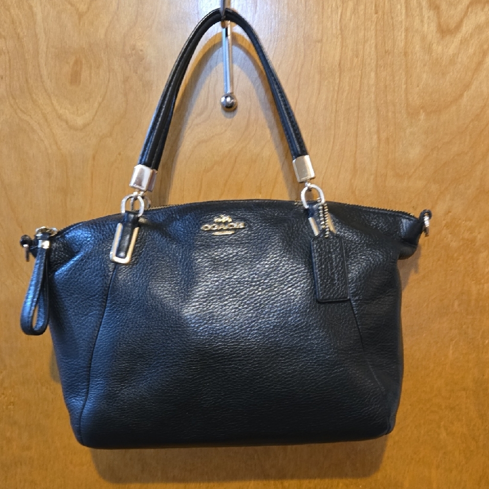 Coach Black Leather Shoulder Bag